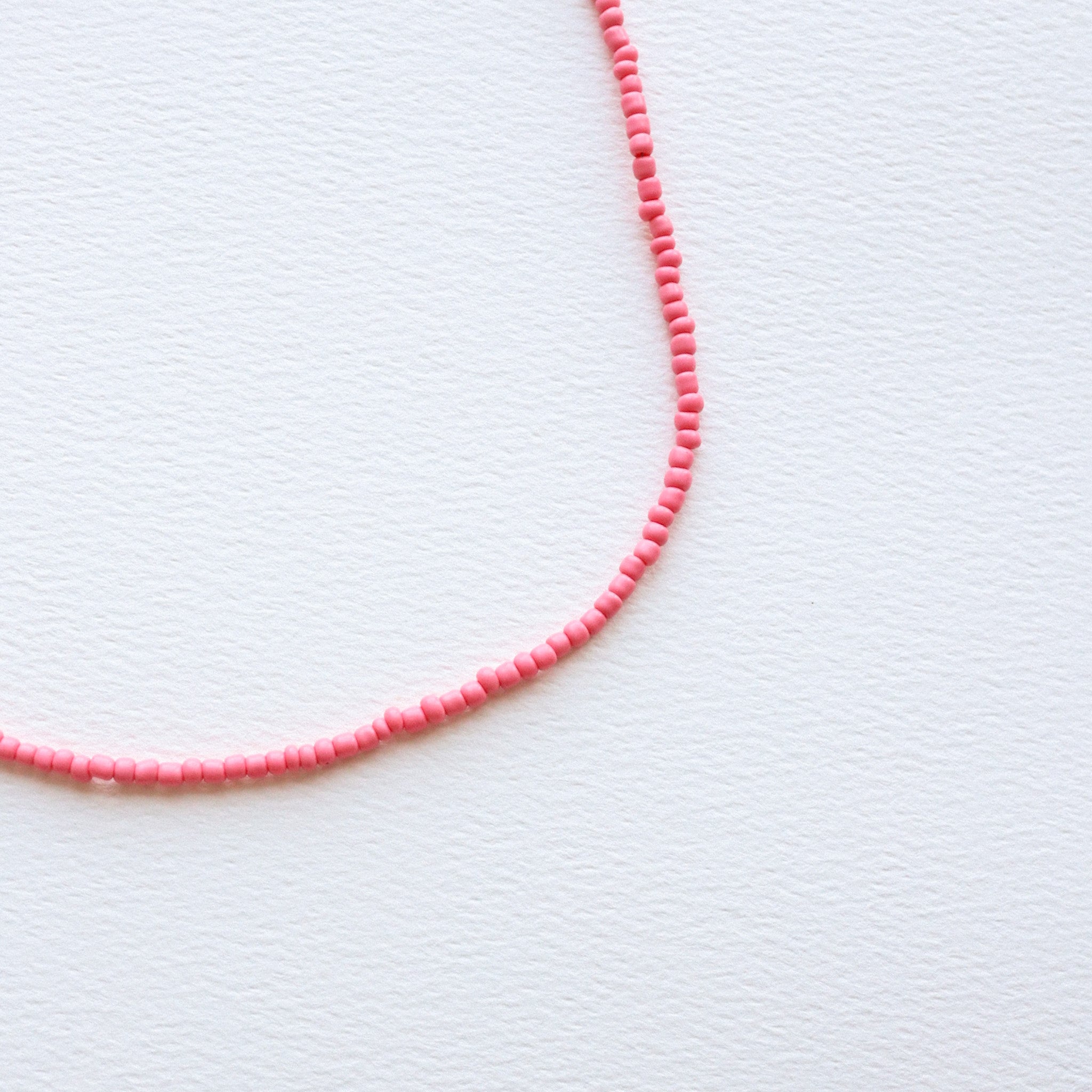 Pink Beaded Choker