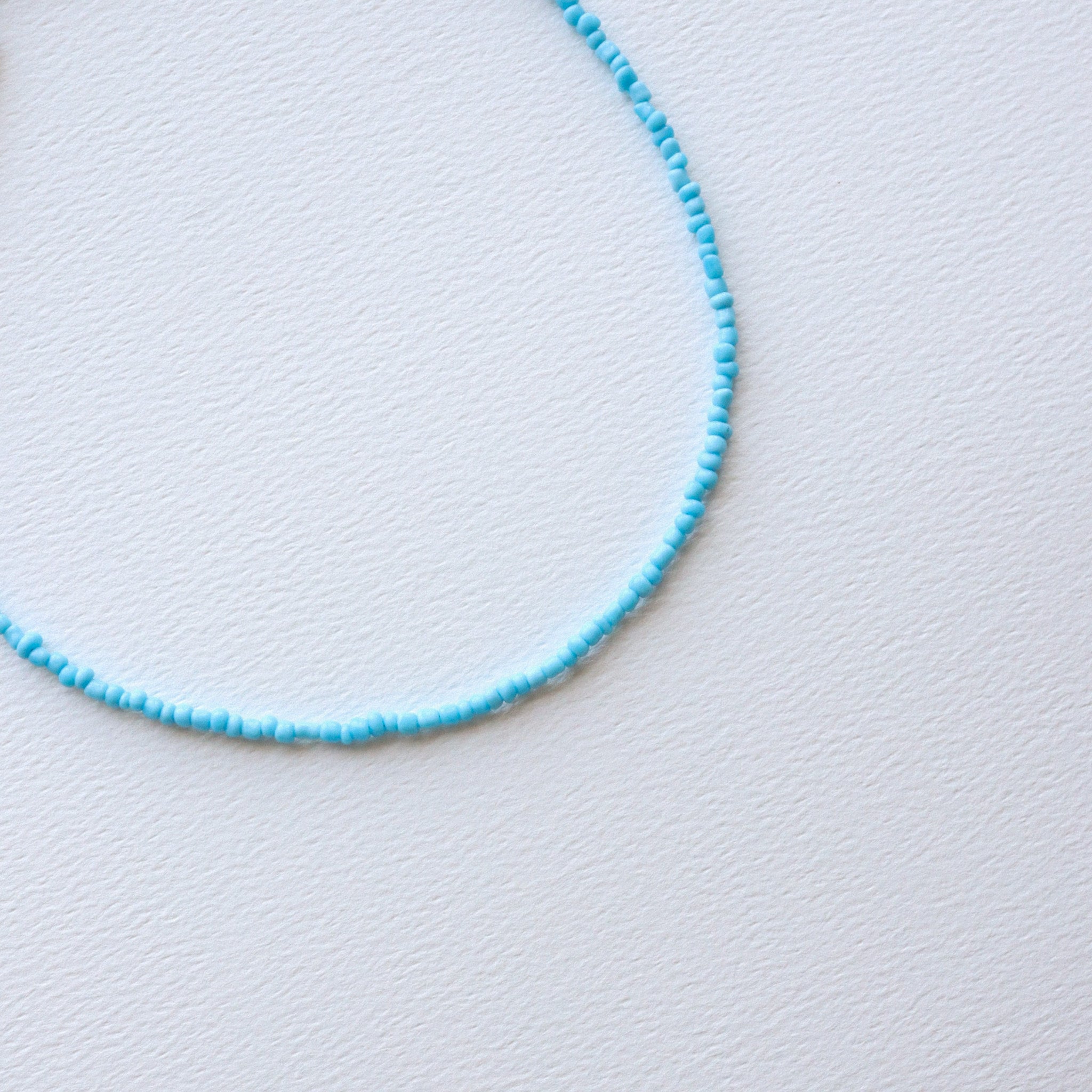 Light Blue Beaded Choker