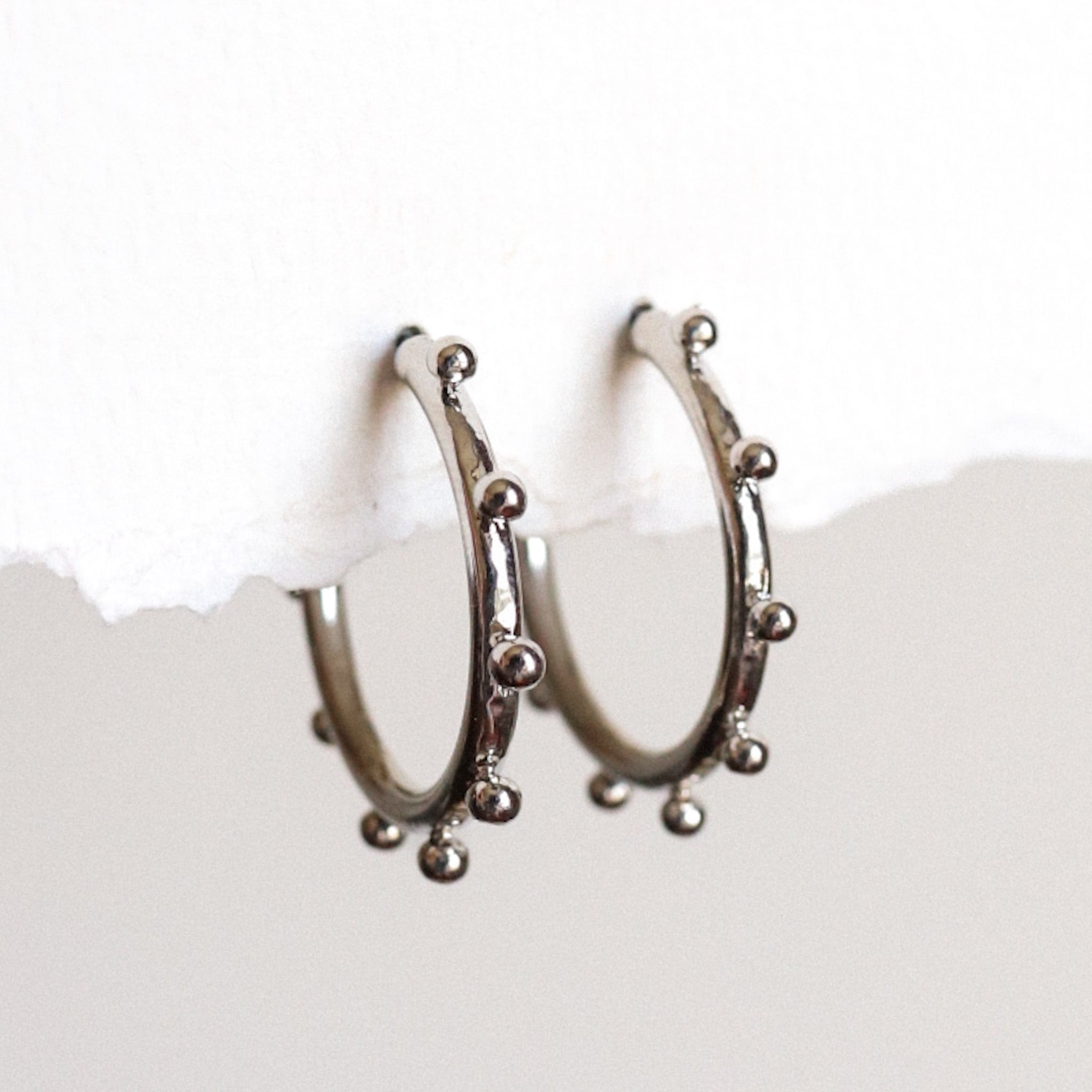 Studded Hoop Earrings