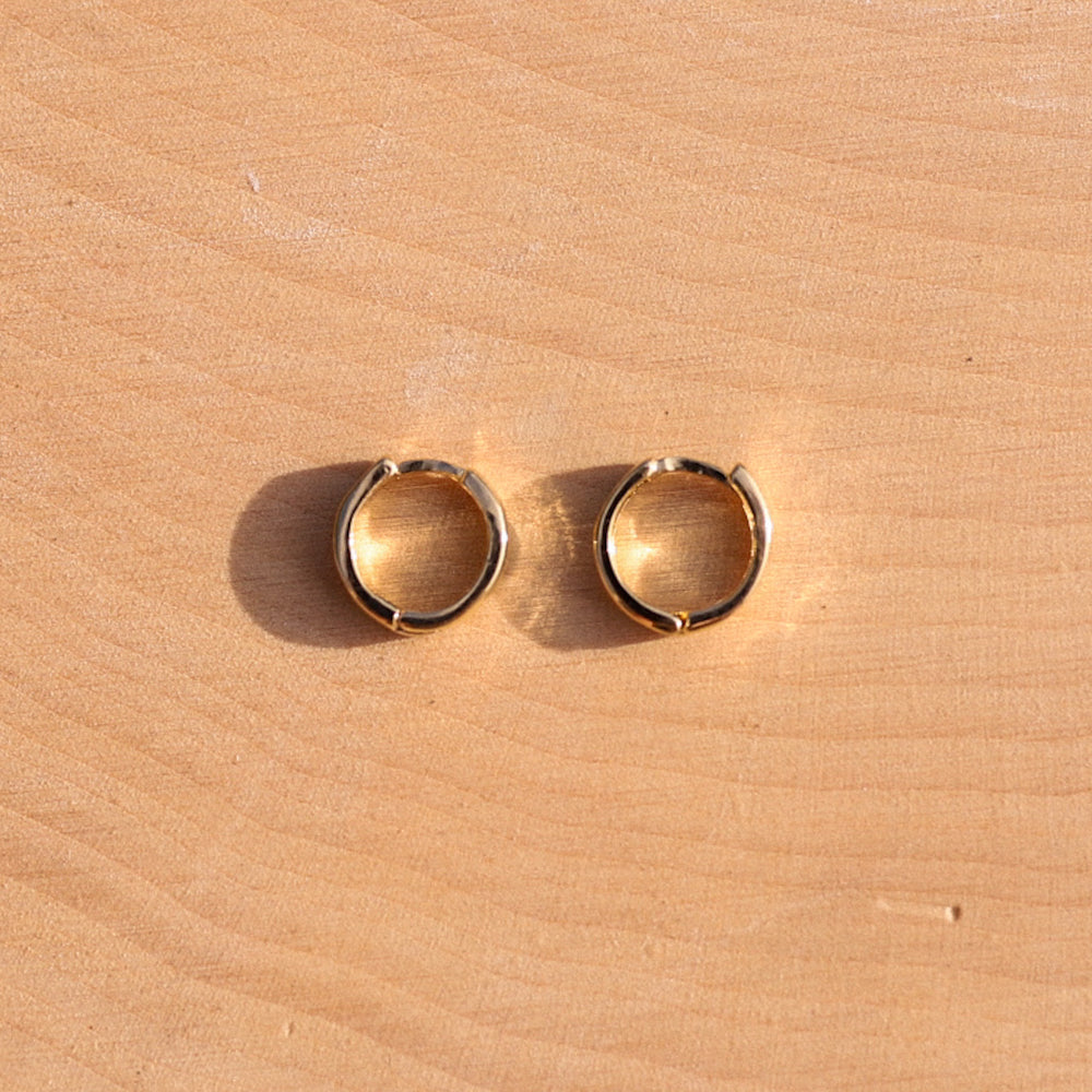 Gold Filled Petite Clicker Hoop Earrings