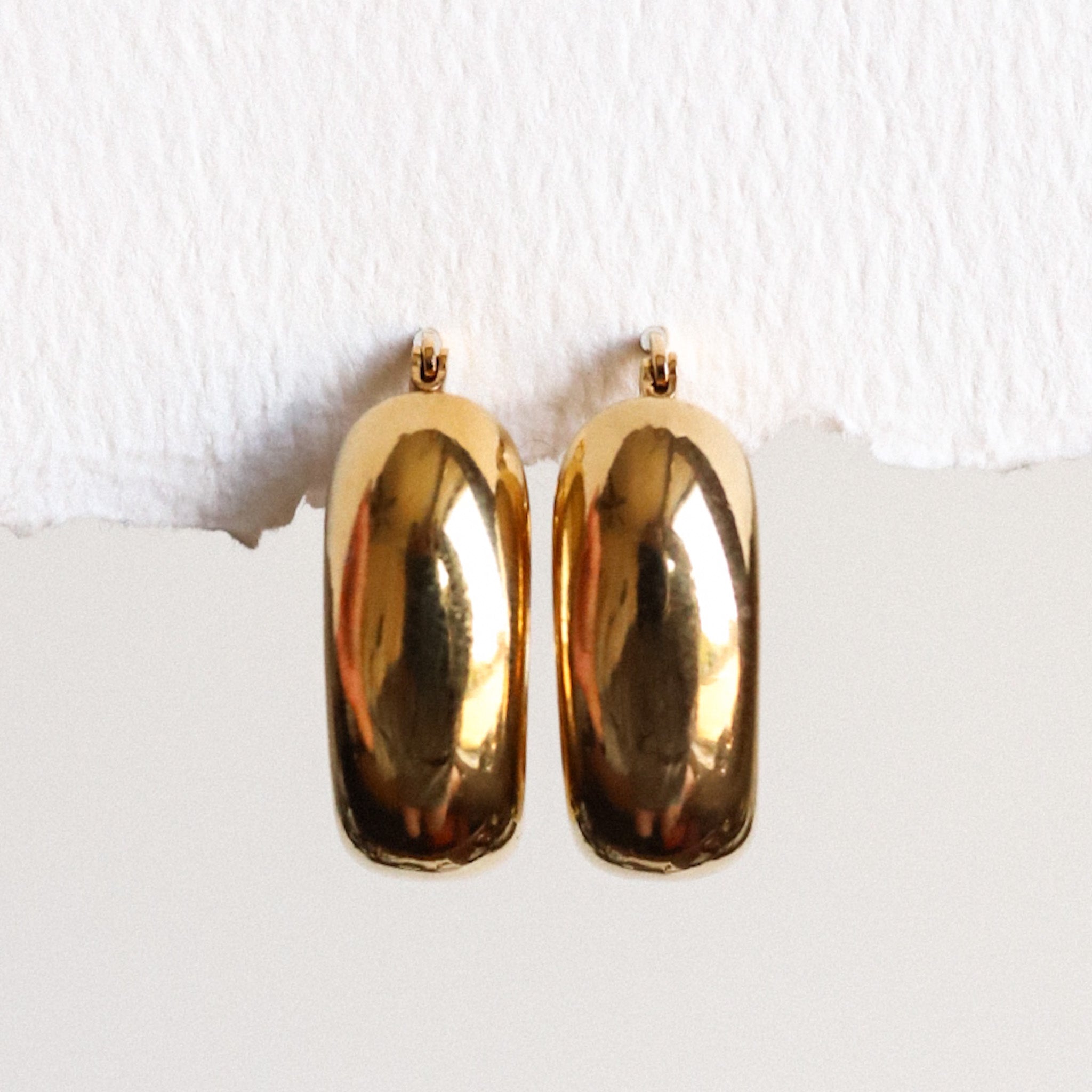 Gold Bubble Hoops
