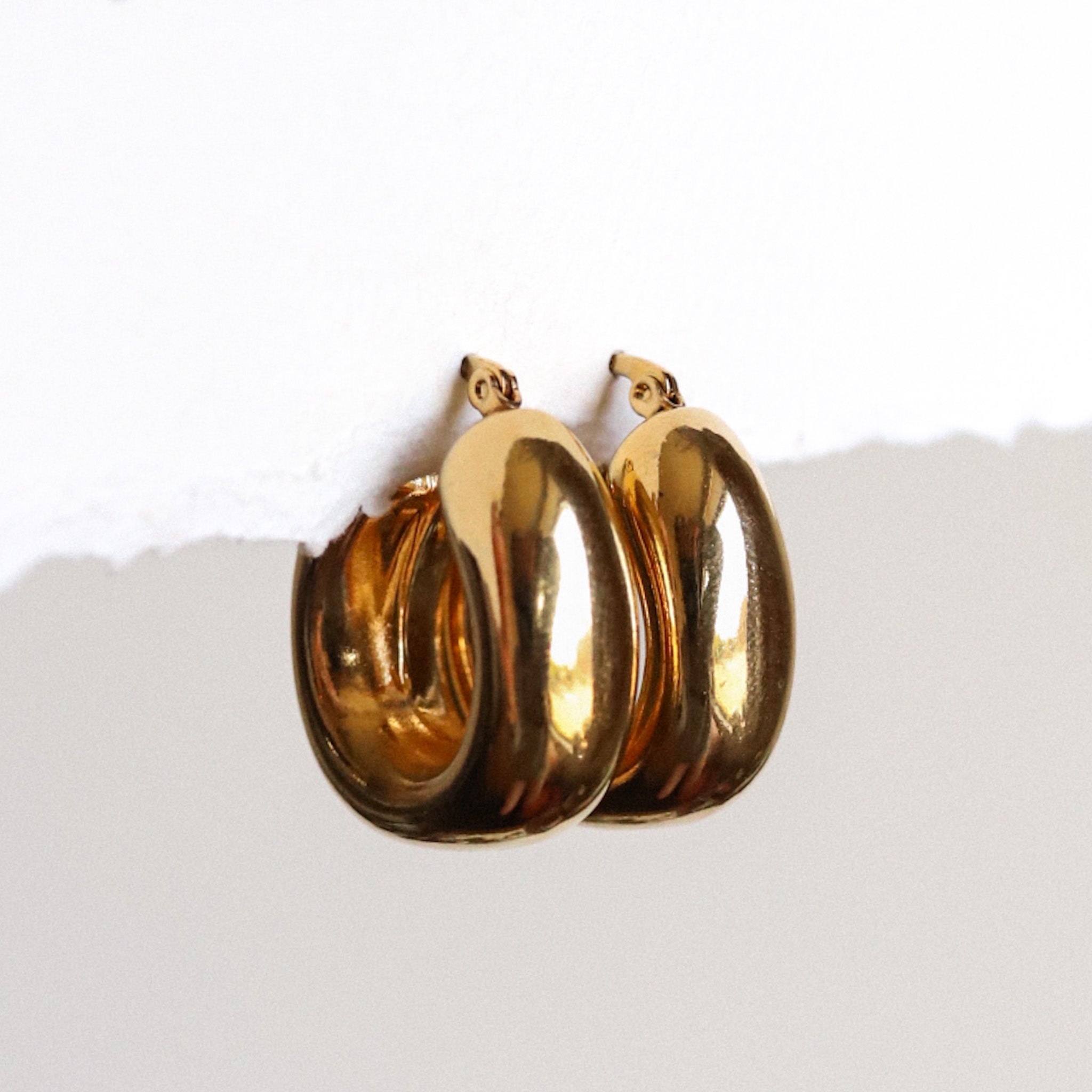 Gold Bubble Hoops