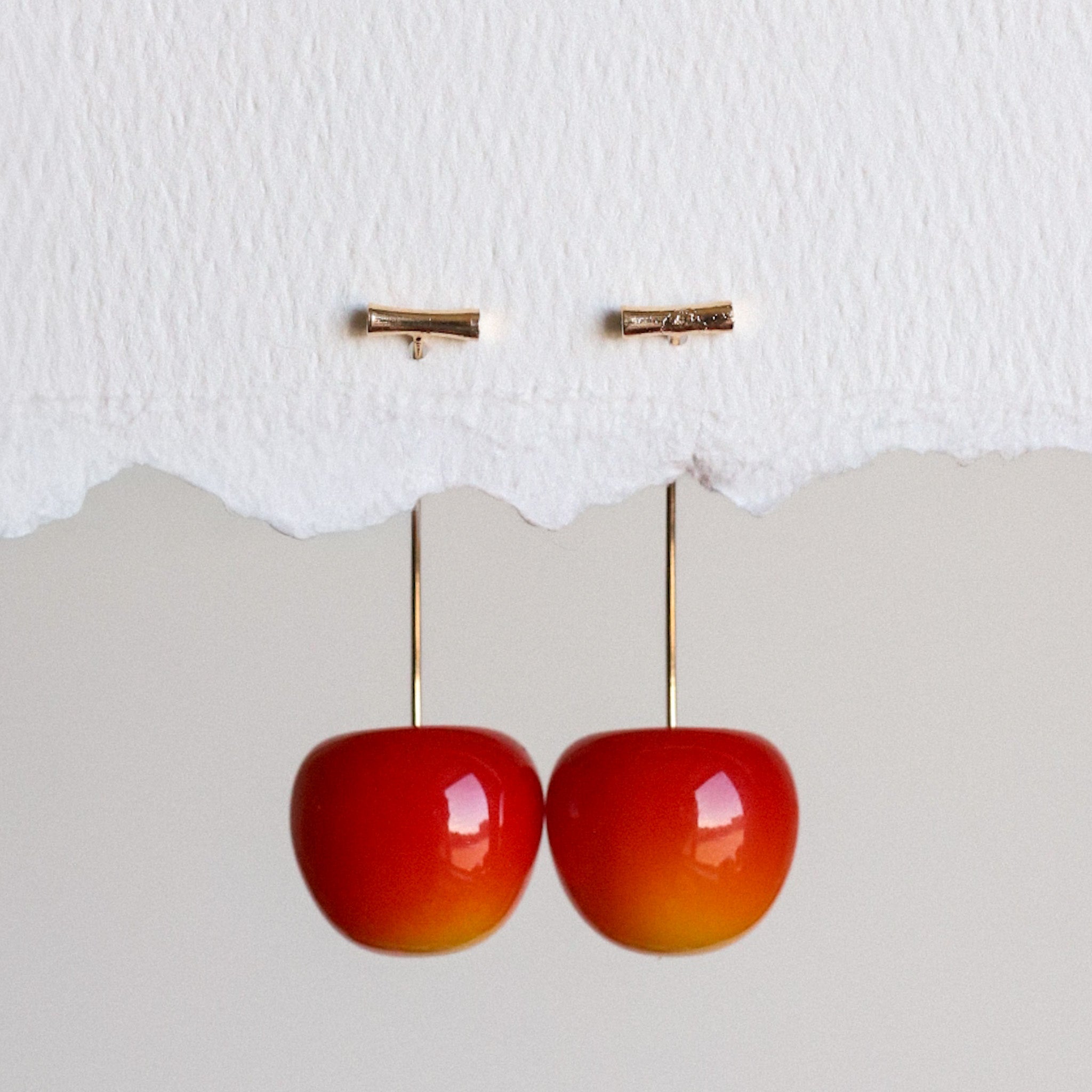Cherry Drop Earrings