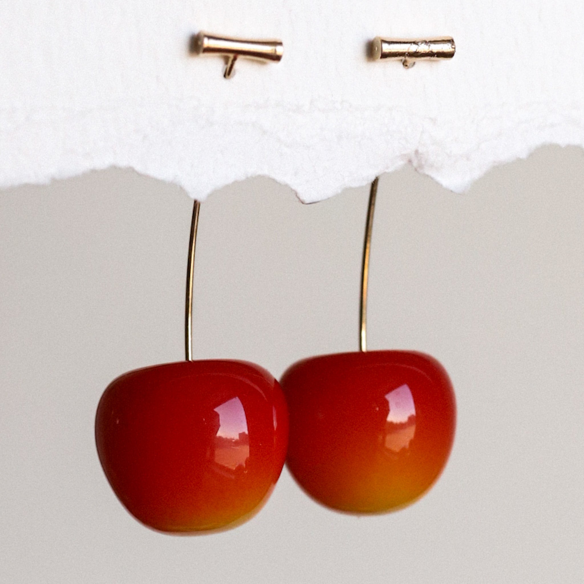 Cherry Drop Earrings