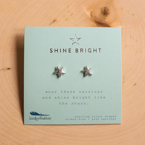 
            
                Load image into Gallery viewer, Silver Dipped Star Earrings
            
        