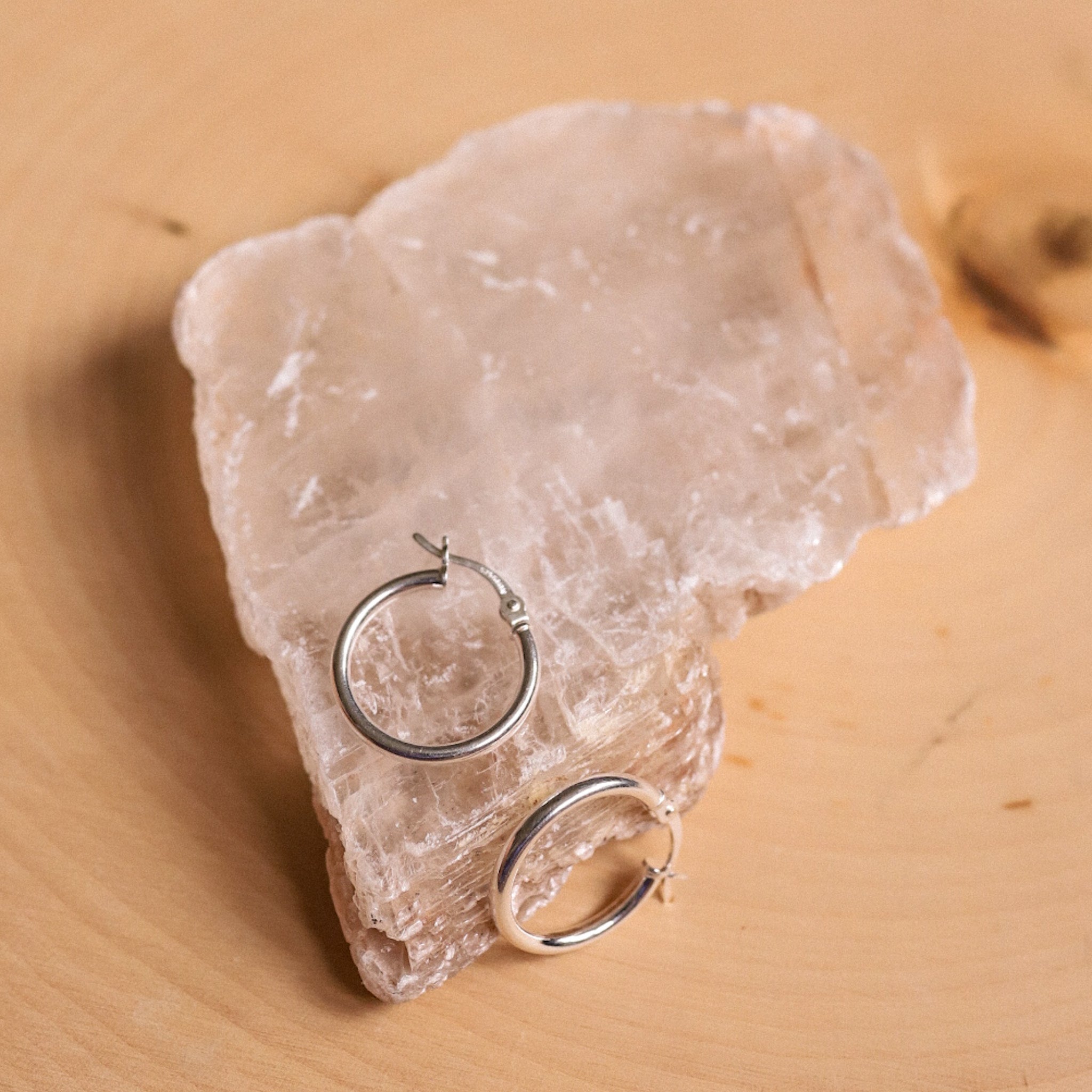 20mm Sterling Silver Hoops