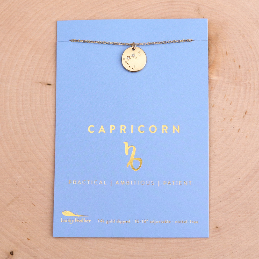 The Zodiac Collection - Capricorn Necklace Gold