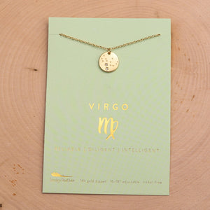 
            
                Load image into Gallery viewer, The Zodiac Collection - Virgo Necklace Gold
            
        