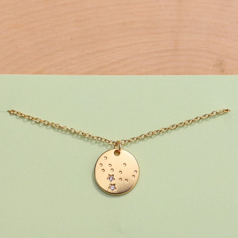 
            
                Load image into Gallery viewer, The Zodiac Collection - Virgo Necklace Gold
            
        