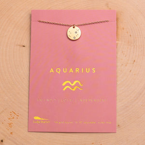 The Zodiac Collection - Aquarius Necklace Gold