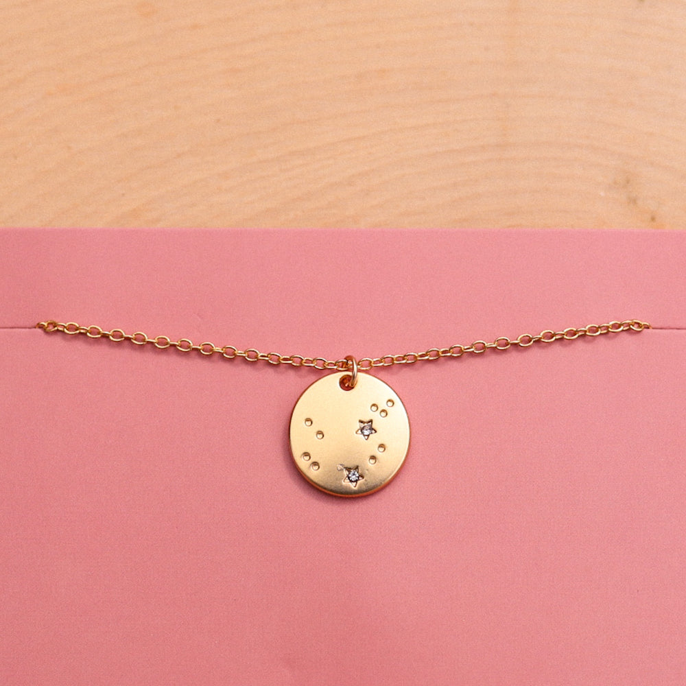 
            
                Load image into Gallery viewer, The Zodiac Collection - Aquarius Necklace Gold
            
        