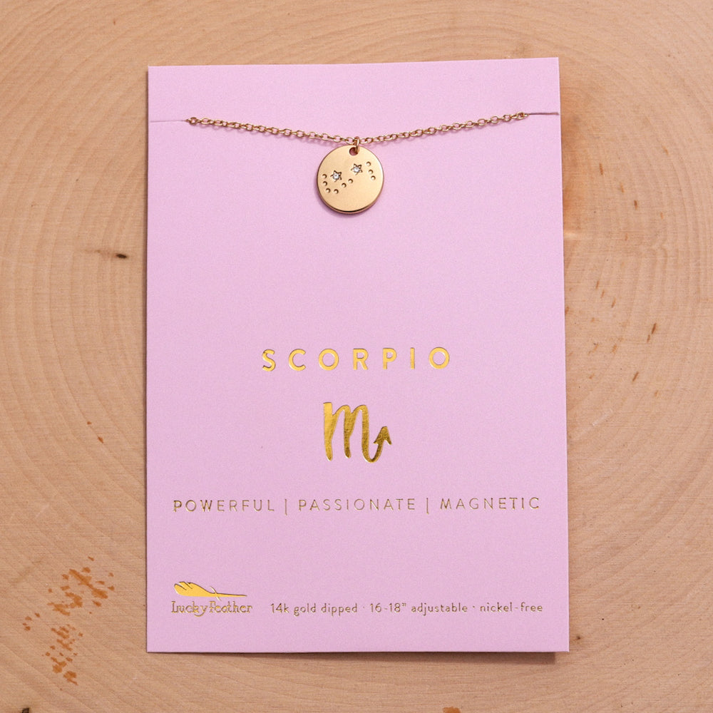 The Zodiac Collection - Scorpio Necklace Gold
