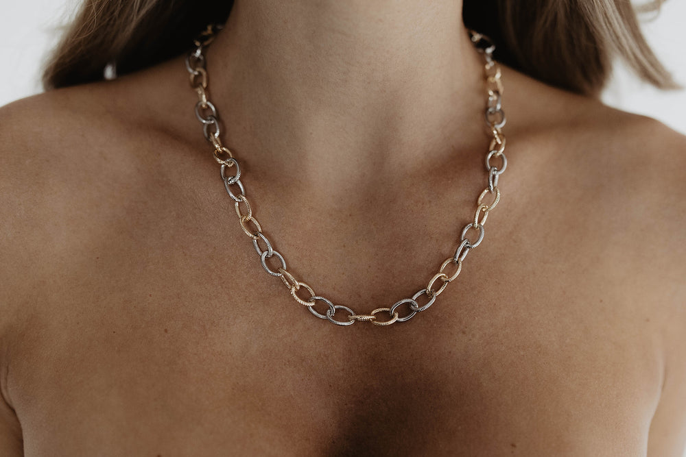 Two Tone Chain Necklace