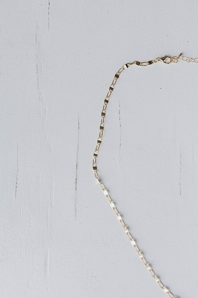 Dainty Anchor Chain Necklace (silver or gold)