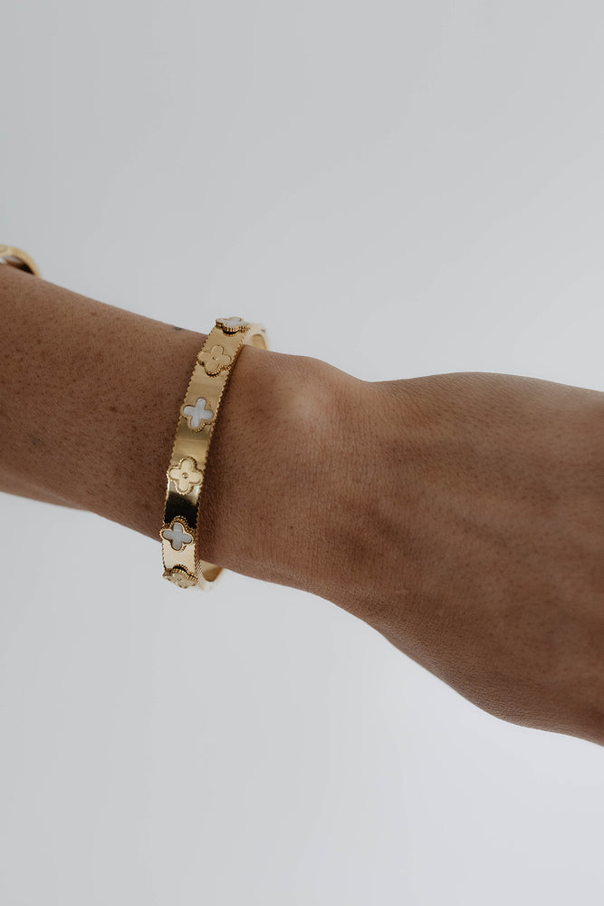 Designer Inspired Gold Bangle