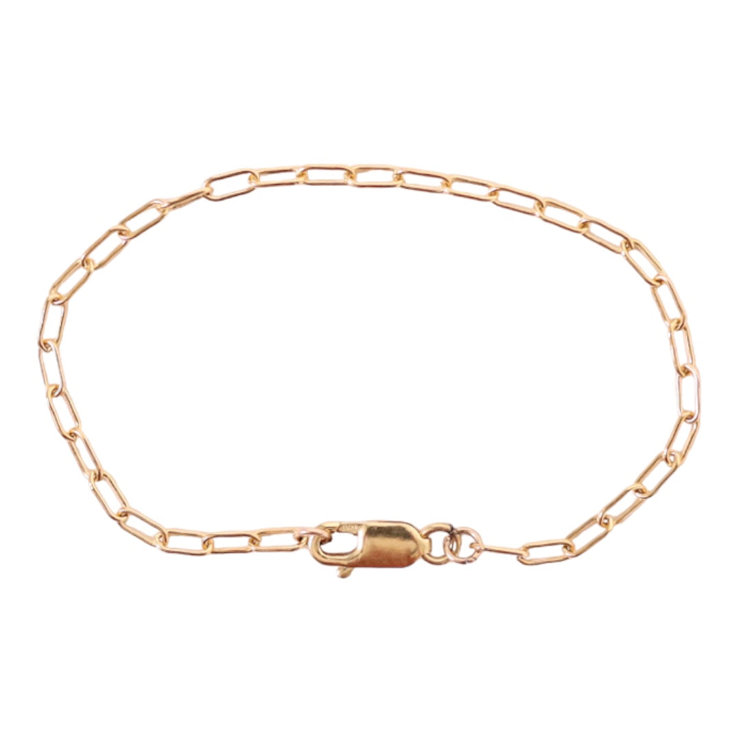 Mini Paperclip Anklet