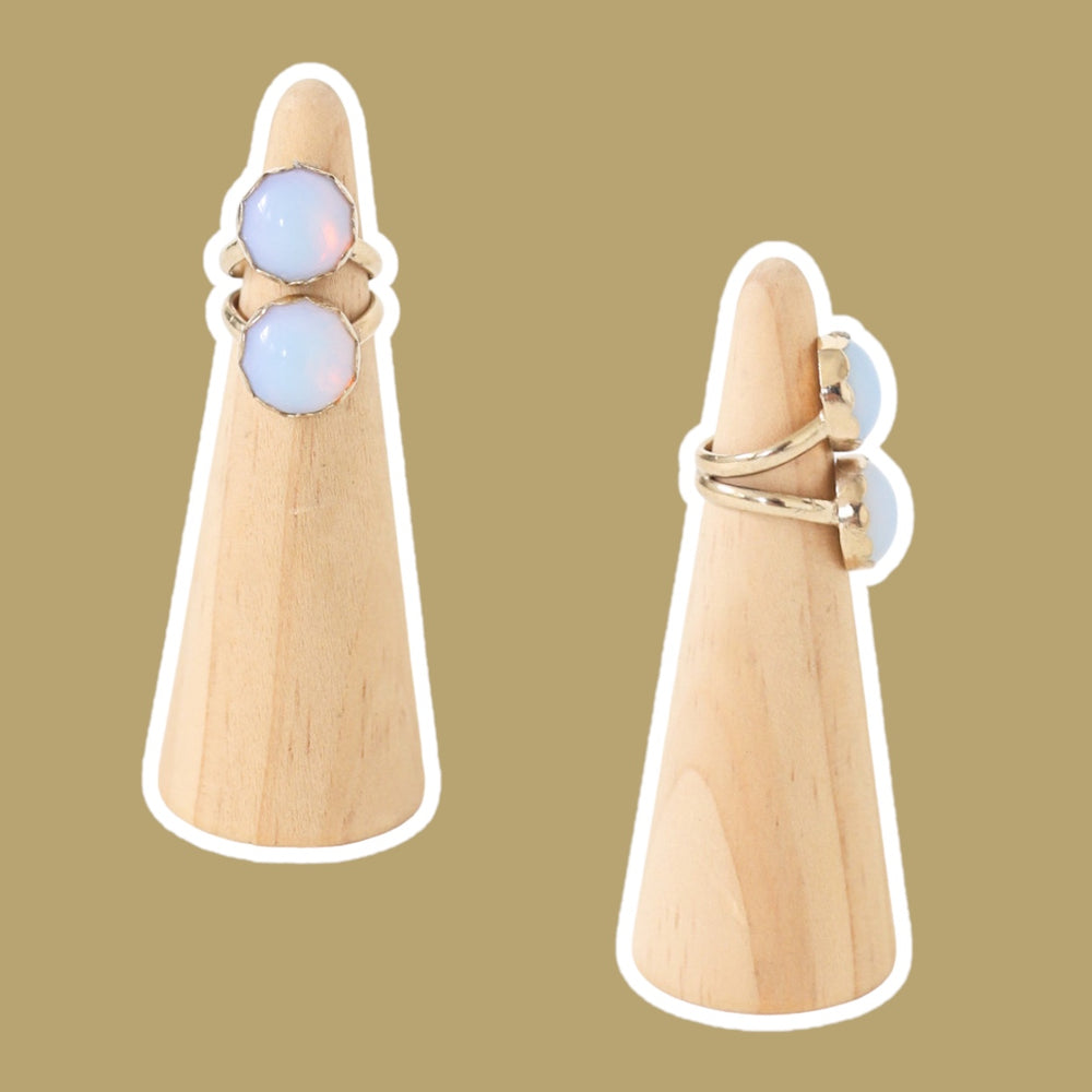 (3.25) Gold Opalite Ring
