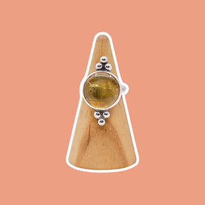 
            
                Load image into Gallery viewer, (6.25) Silver Citrine Ring
            
        