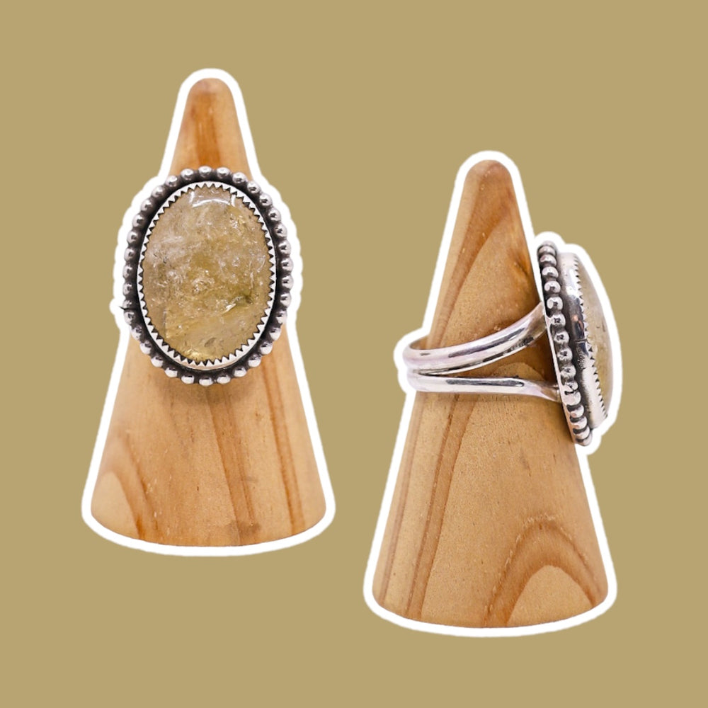 
            
                Load image into Gallery viewer, (7.25)Silver Citrine Ring
            
        