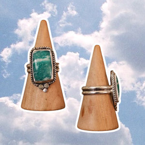 
            
                Load image into Gallery viewer, (5.75) Silver Amazonite Ring
            
        