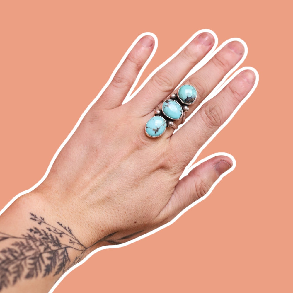 (8) Silver Turquoise Ring