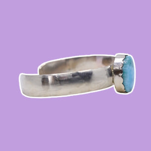 
            
                Load image into Gallery viewer, Silver Larimar Bracelet
            
        