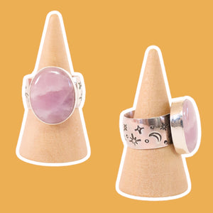 
            
                Load image into Gallery viewer, (6.25) Silver Kunzite Ring
            
        