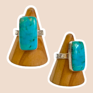 (10) Silver Turquoise Ring