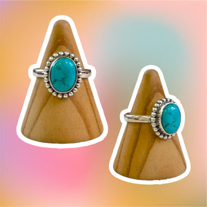 (8) Silver Turquoise Ring