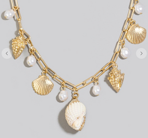 Gold Sea Life Charm Necklace