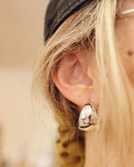 Silver Bubble Hoop Earrings