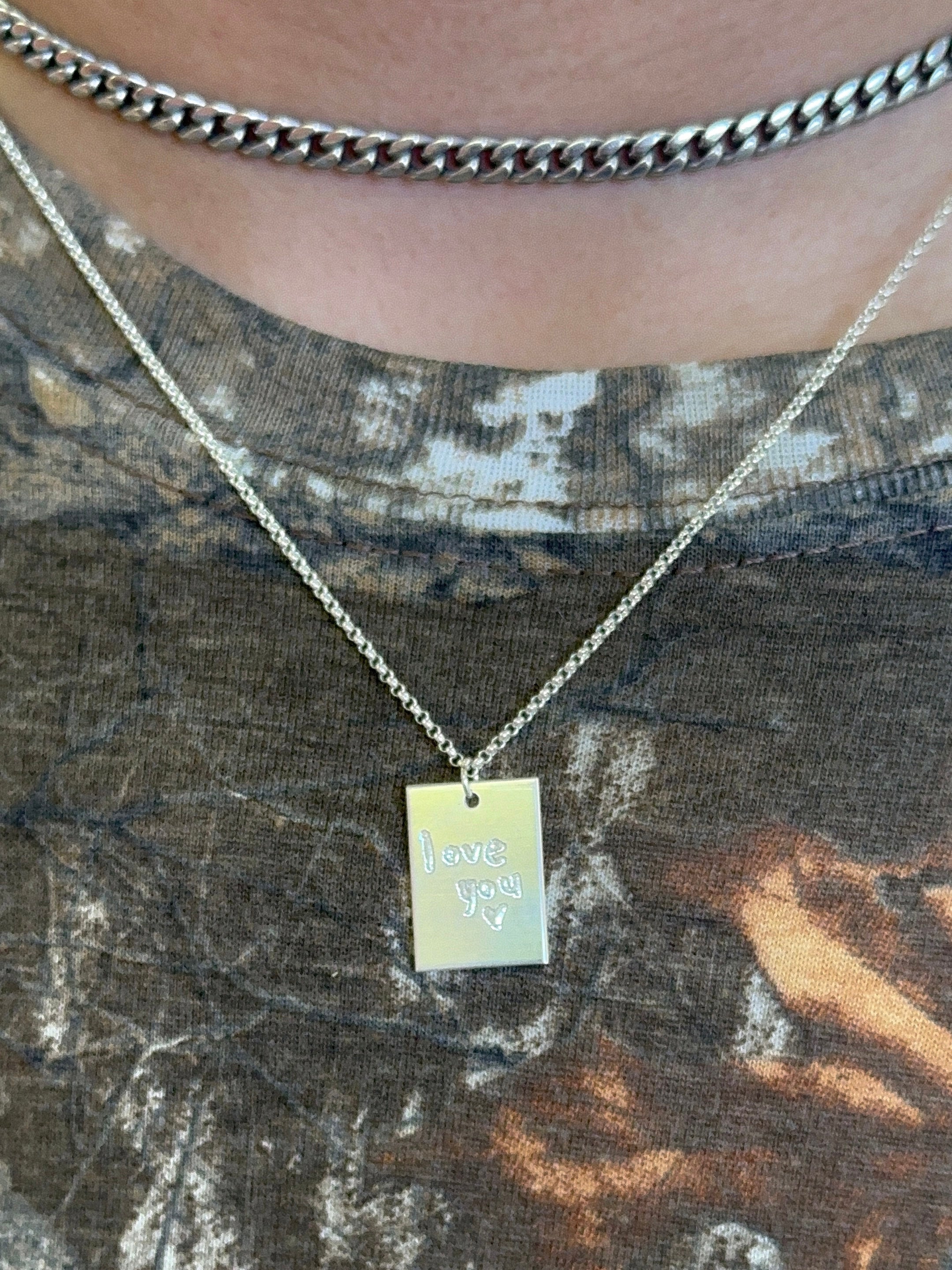 Custom Engraved Necklace In Person Appointment