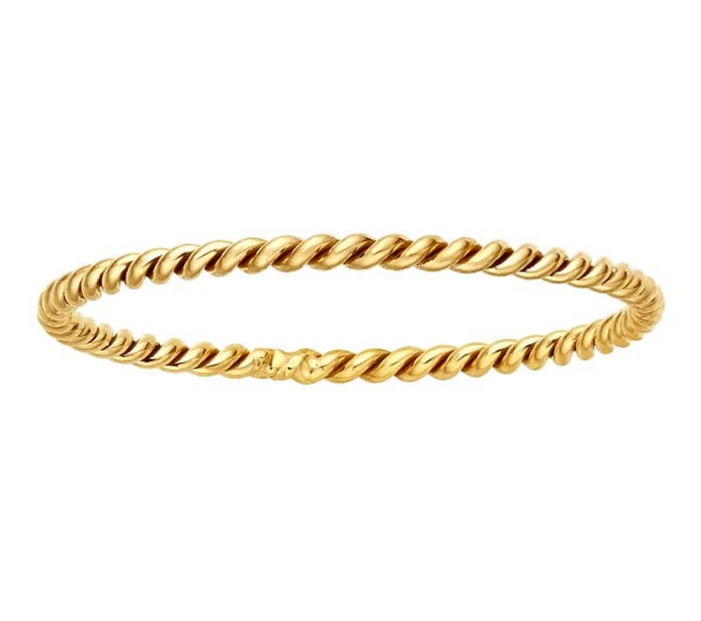 Gold Filled Twisted Stackable Ring