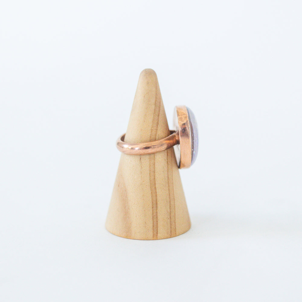 
            
                Load image into Gallery viewer, Rose Gold Glass Ring
            
        