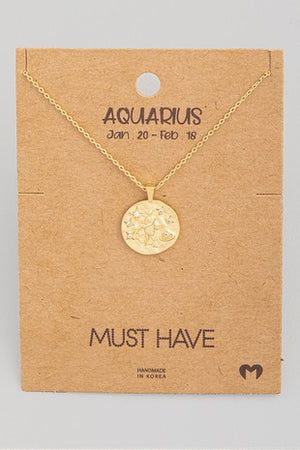 
            
                Load image into Gallery viewer, Aquarius Gold Necklace
            
        