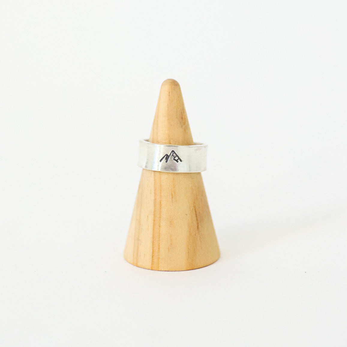 Custom Silver Mountain Ring