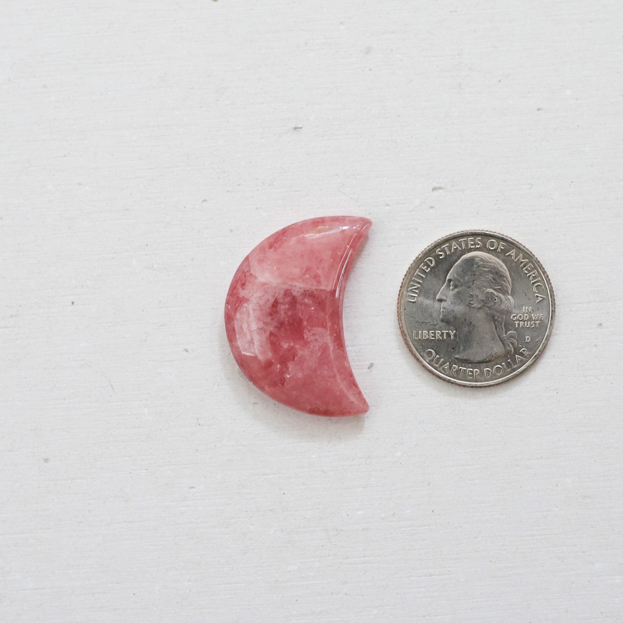 Custom Rhodochrosite Moon Ring