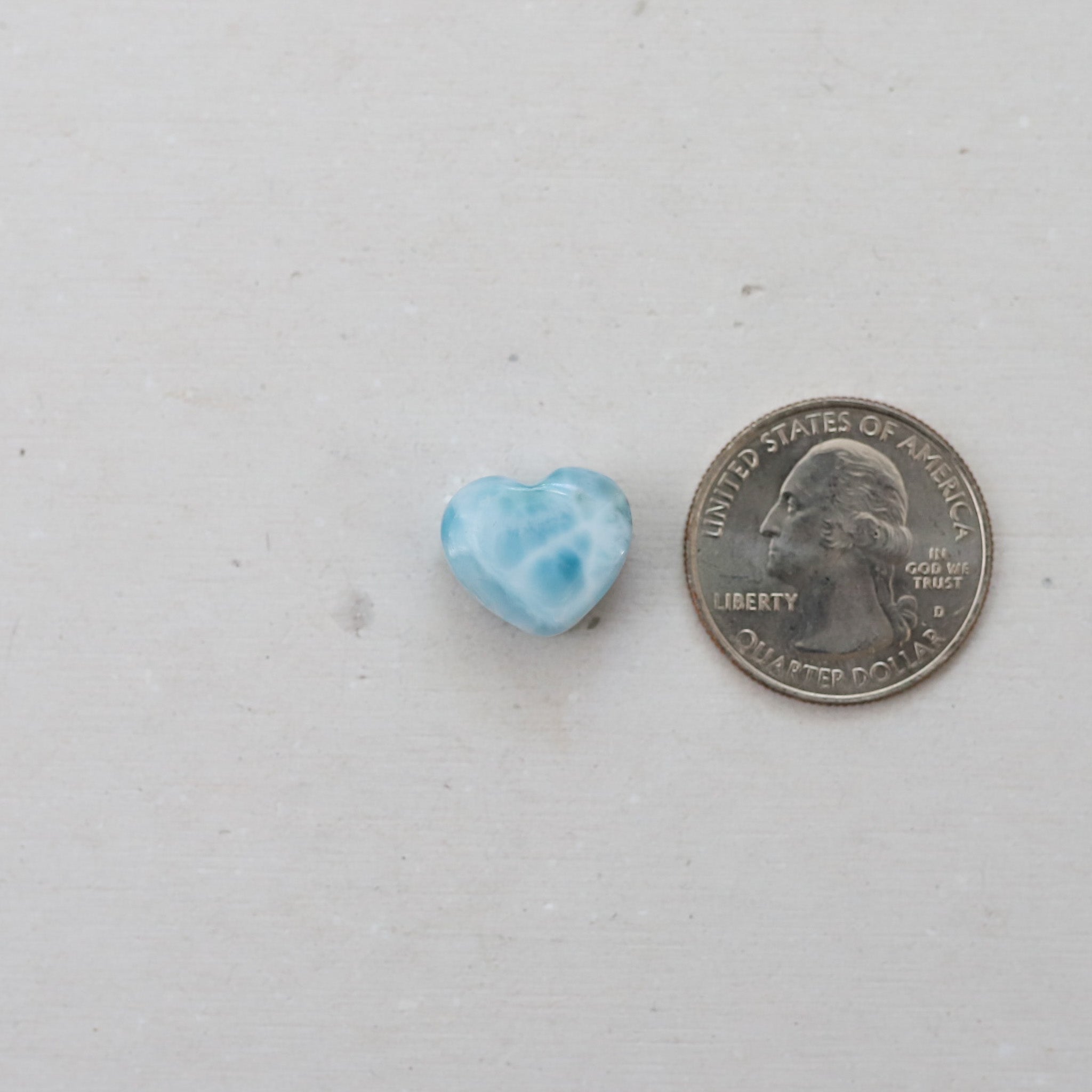 Custom Larimar Heart Ring