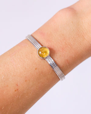 
            
                Load image into Gallery viewer, Silver Citrine Bracelet
            
        