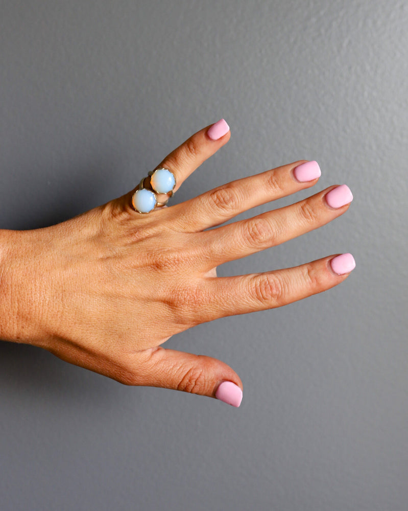 (3.25) Gold Opalite Ring