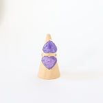 (8.25) Silver Charoite Ring