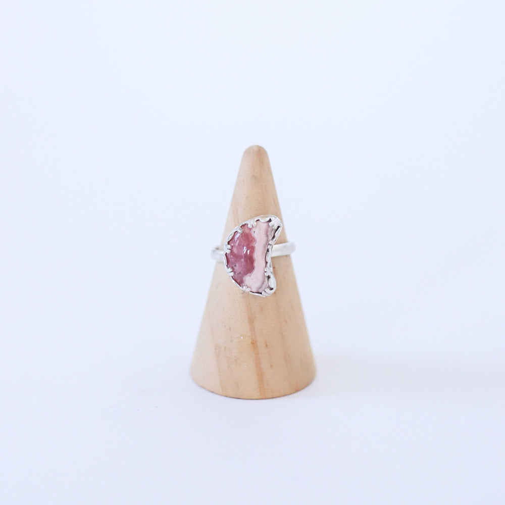 
            
                Load image into Gallery viewer, Silver Rhodochrosite Ring
            
        