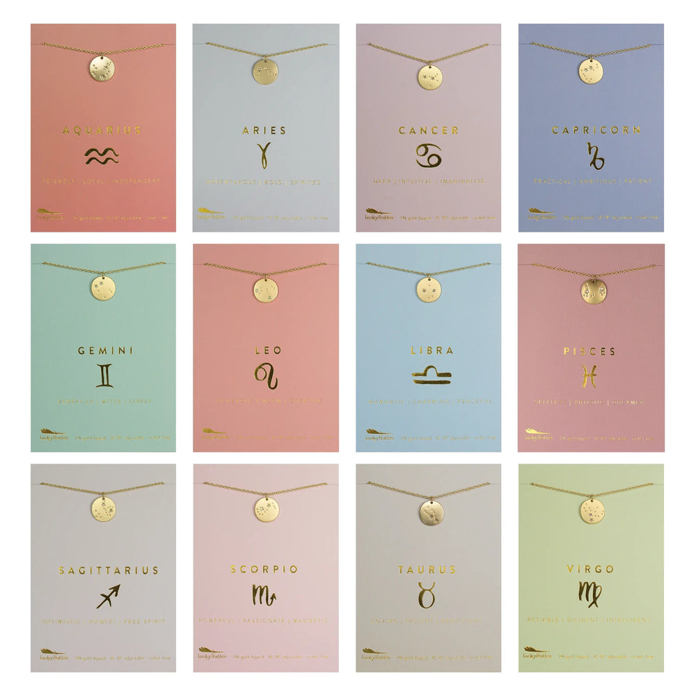 
            
                Load image into Gallery viewer, The Zodiac Collection - Pisces Necklace Gold
            
        