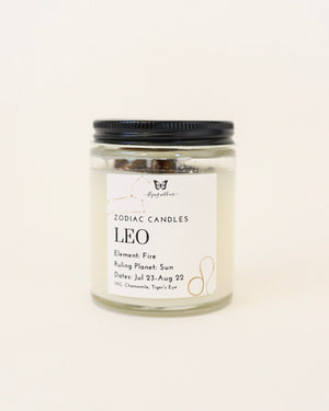 
            
                Load image into Gallery viewer, Zodiac Crystal Candle - Leo
            
        