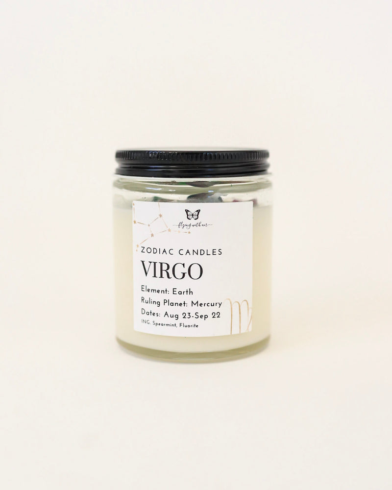
            
                Load image into Gallery viewer, Zodiac Crystal Candle - Virgo
            
        